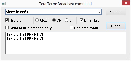 TeraTerm Broadast Input