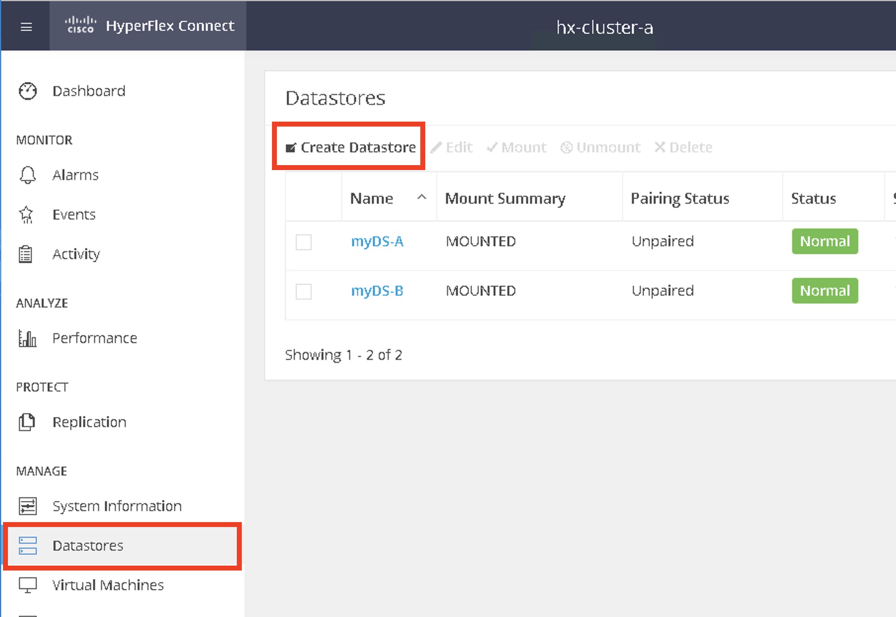 DaraCenterCreation-HXConnect