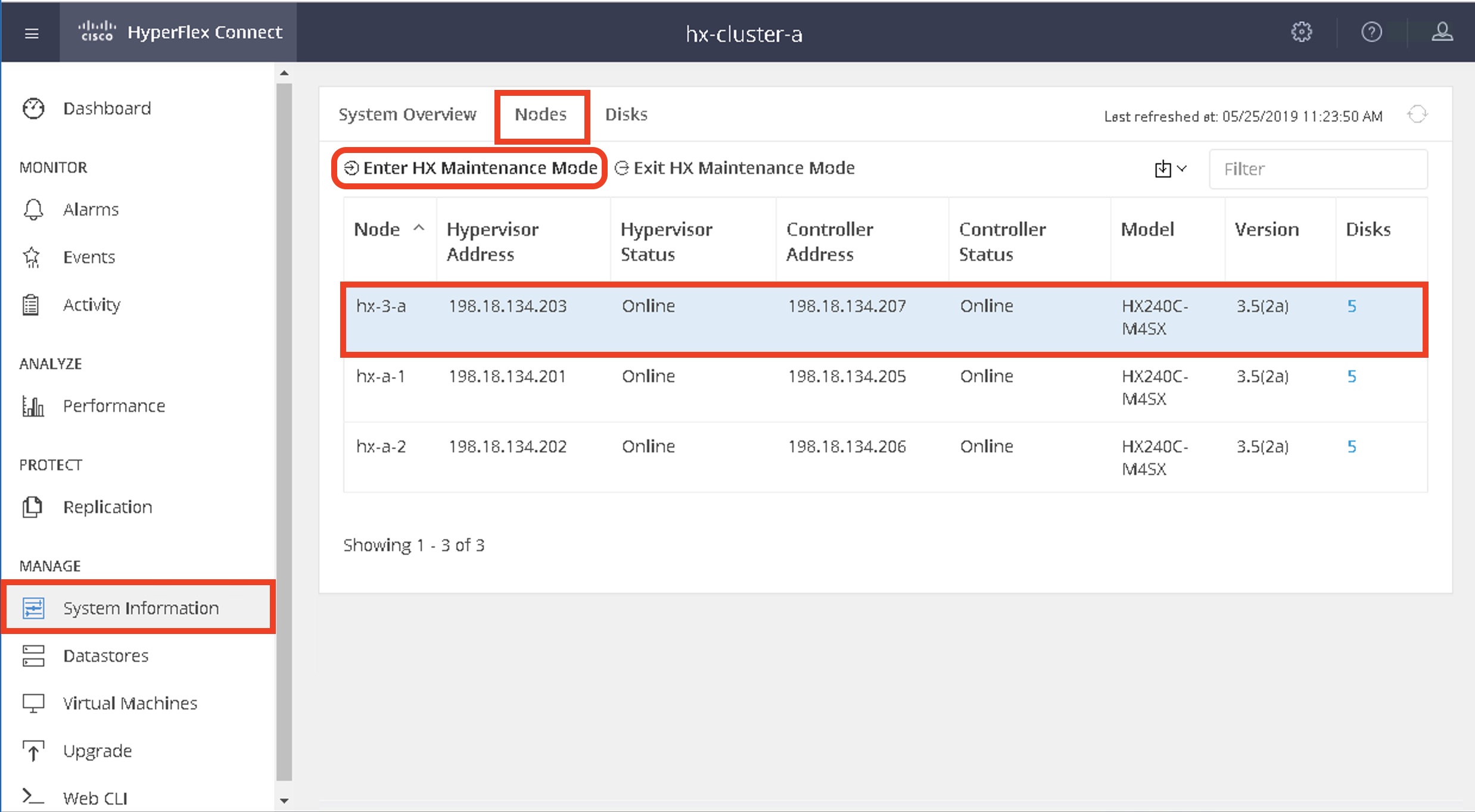 HXDPMaintenceMode-HXConnnect