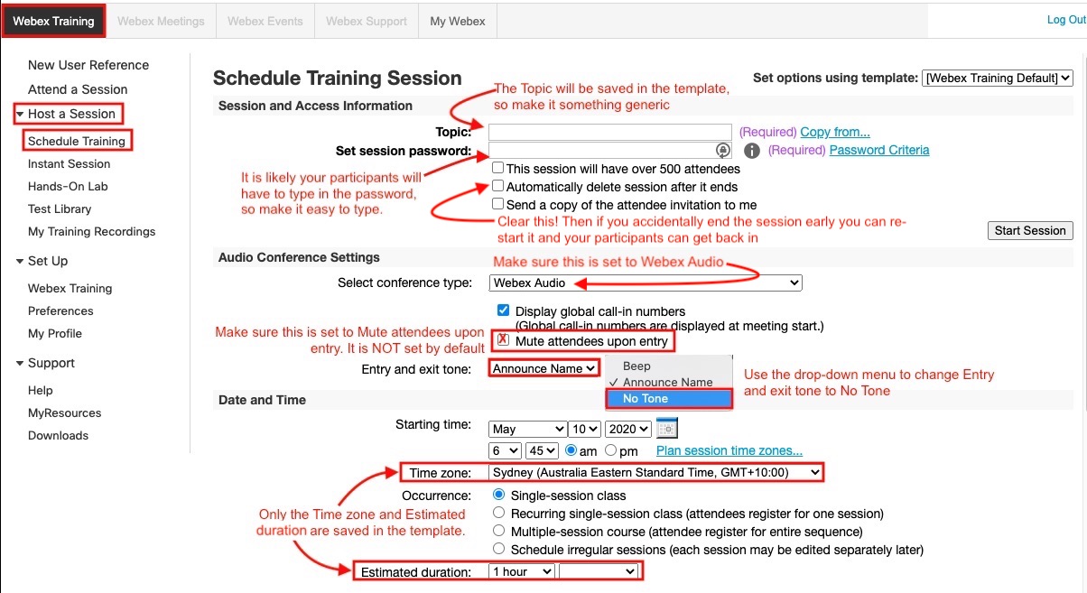 WebexSchedule Template1