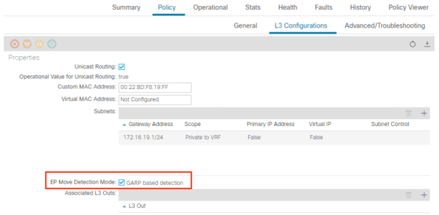 GARP EP Move detection