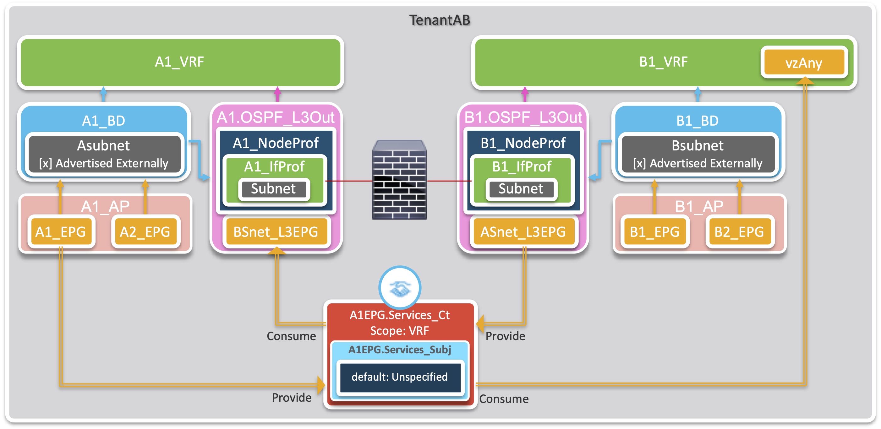 Single Tenant Scope VRF